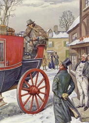 George Loveless, martyr de Tolpuddle, sur la voiture à Salisbury